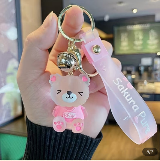 Porte-Clé Ourson Kawaii – Compagnon Trop Mignon à Emporter Partout !