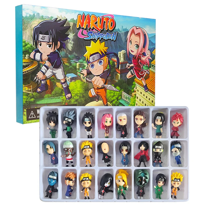 Calendrier de l’Avent Naruto – 24 Figurines Mini Anime Ninja (Edition Collector)