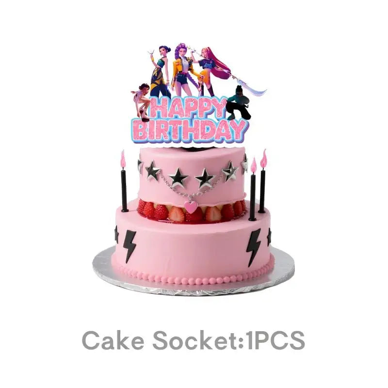 Kit Anniversaire Demon Slayer – Décorations Kawaii Demon Hunter
