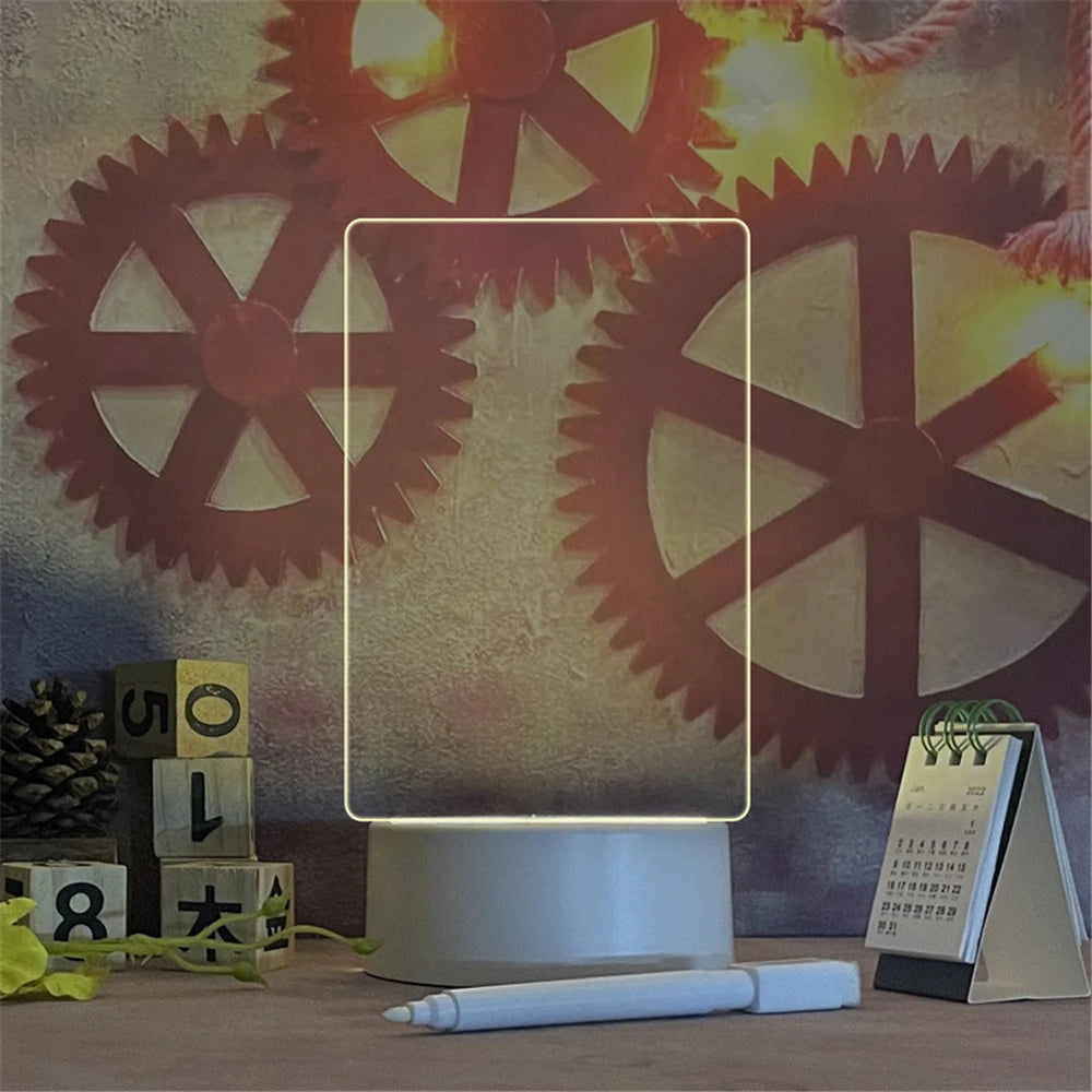 Veilleuse Message Magique – Écriture Lumineuse Personnalisable en LED USB