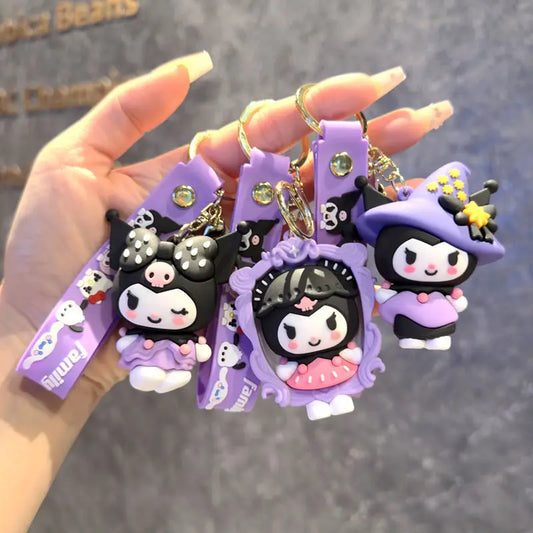Porte-clés Kuromi Gothic Kawaii – Accessoire Sanrio trop stylé !