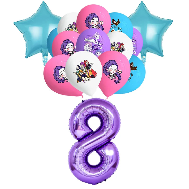 Kit Anniversaire Demon Slayer – Décorations Kawaii Demon Hunter