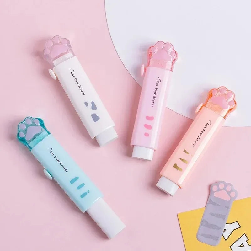 Gomme Patte de Chat Kawaii – Rétractable & Trop Mignonne !