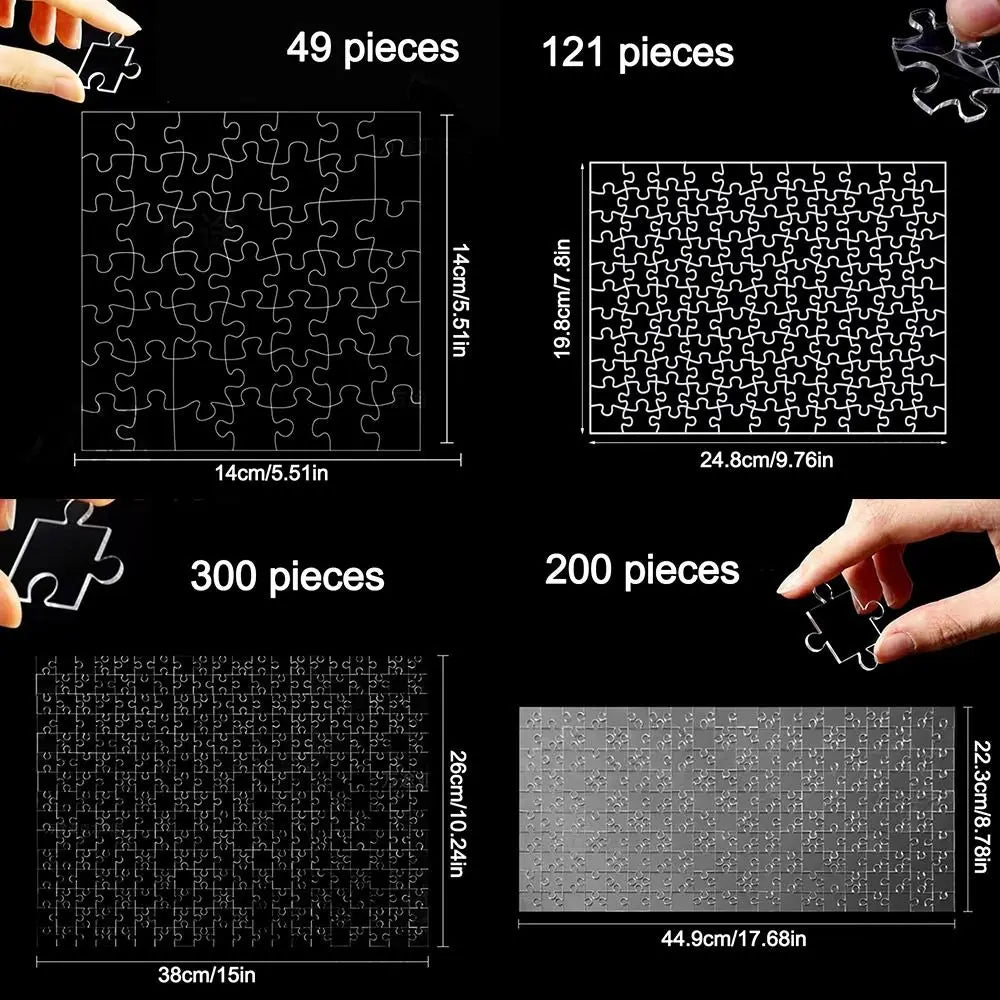 🧩 Puzzle Transparent Impossible – Défi Amusant & Unique en Acrylique