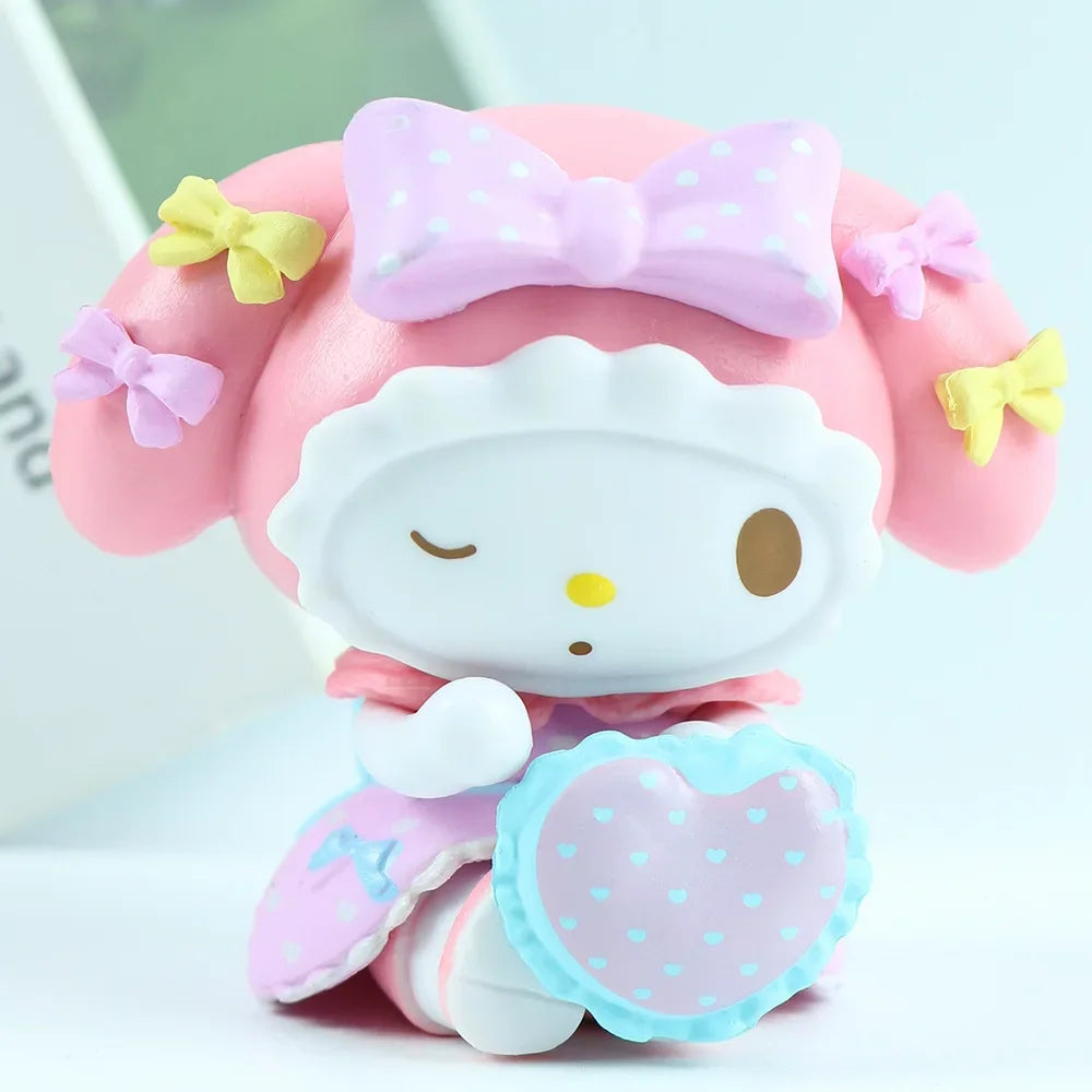 Figurines My Melody – Tea Party Édition ✨ MINISO Sanrio à collectionner !
