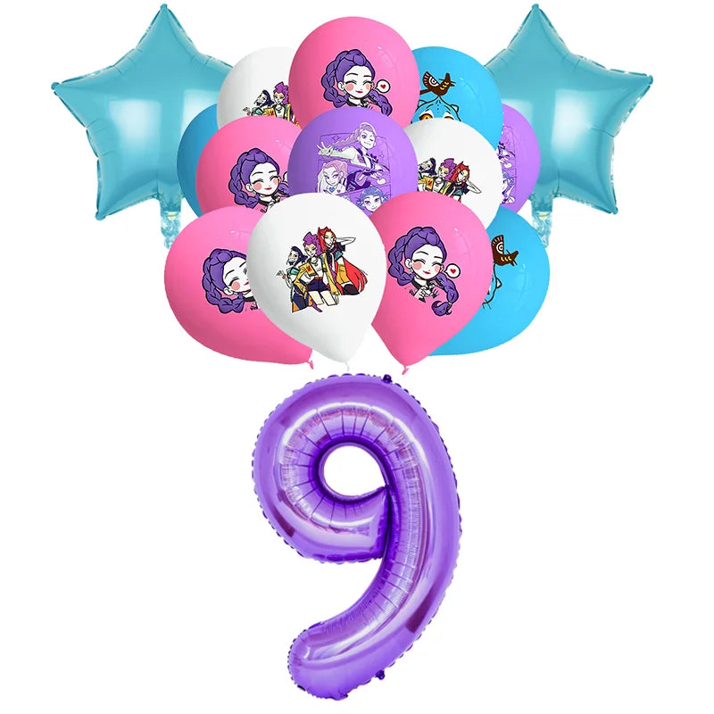 Kit Anniversaire Demon Slayer – Décorations Kawaii Demon Hunter