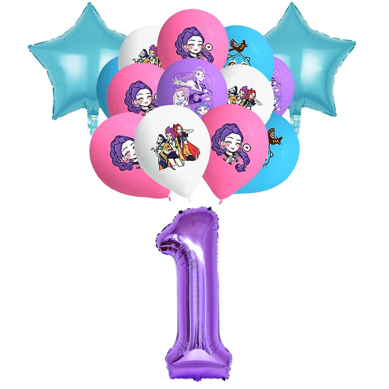 Kit Anniversaire Demon Slayer – Décorations Kawaii Demon Hunter