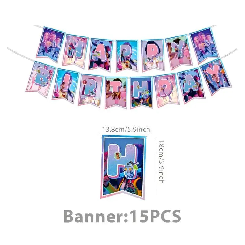 Kit Anniversaire Demon Slayer – Décorations Kawaii Demon Hunter