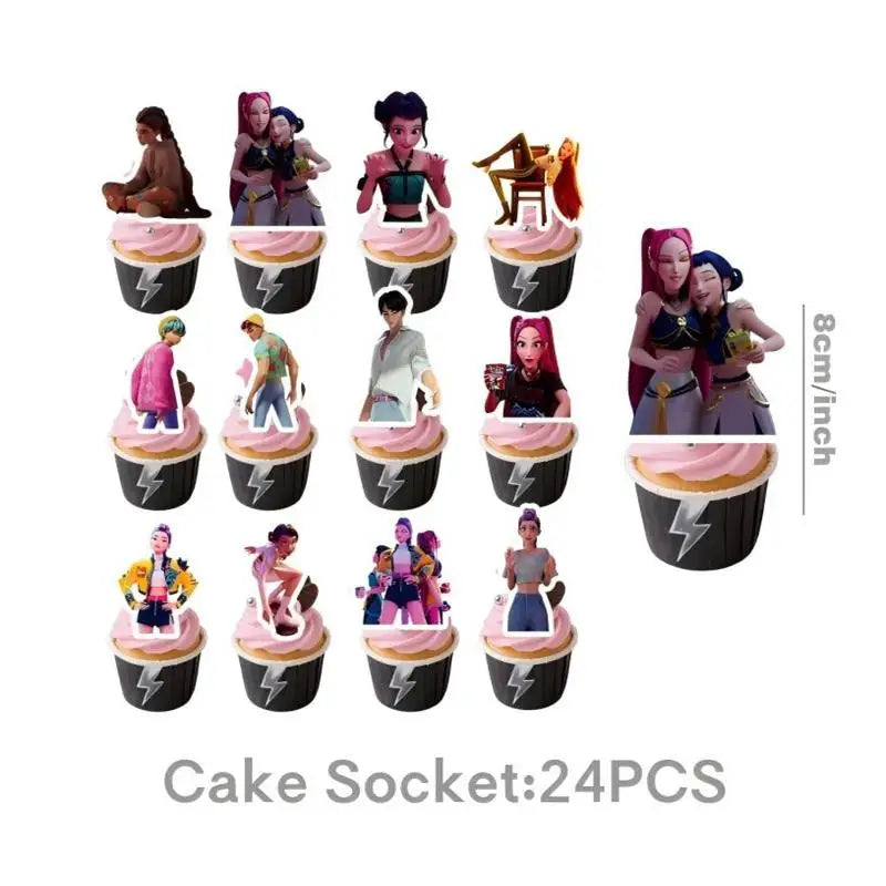 Kit Anniversaire Demon Slayer – Décorations Kawaii Demon Hunter
