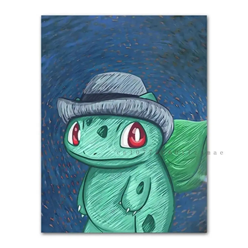 Affiches Pikachu Artistiques 🎨 – Aquarelle Van Gogh Pokémon