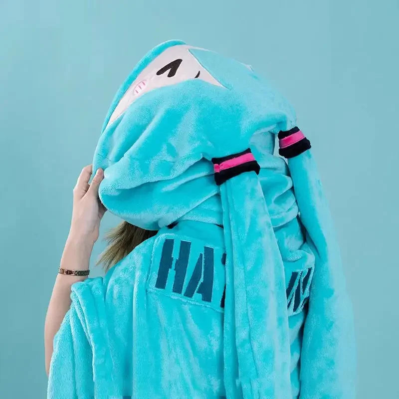 đ Couverture Kawaii Hatsune Miku Ă Capuche â Ultra Douce et Multifonctionnelle