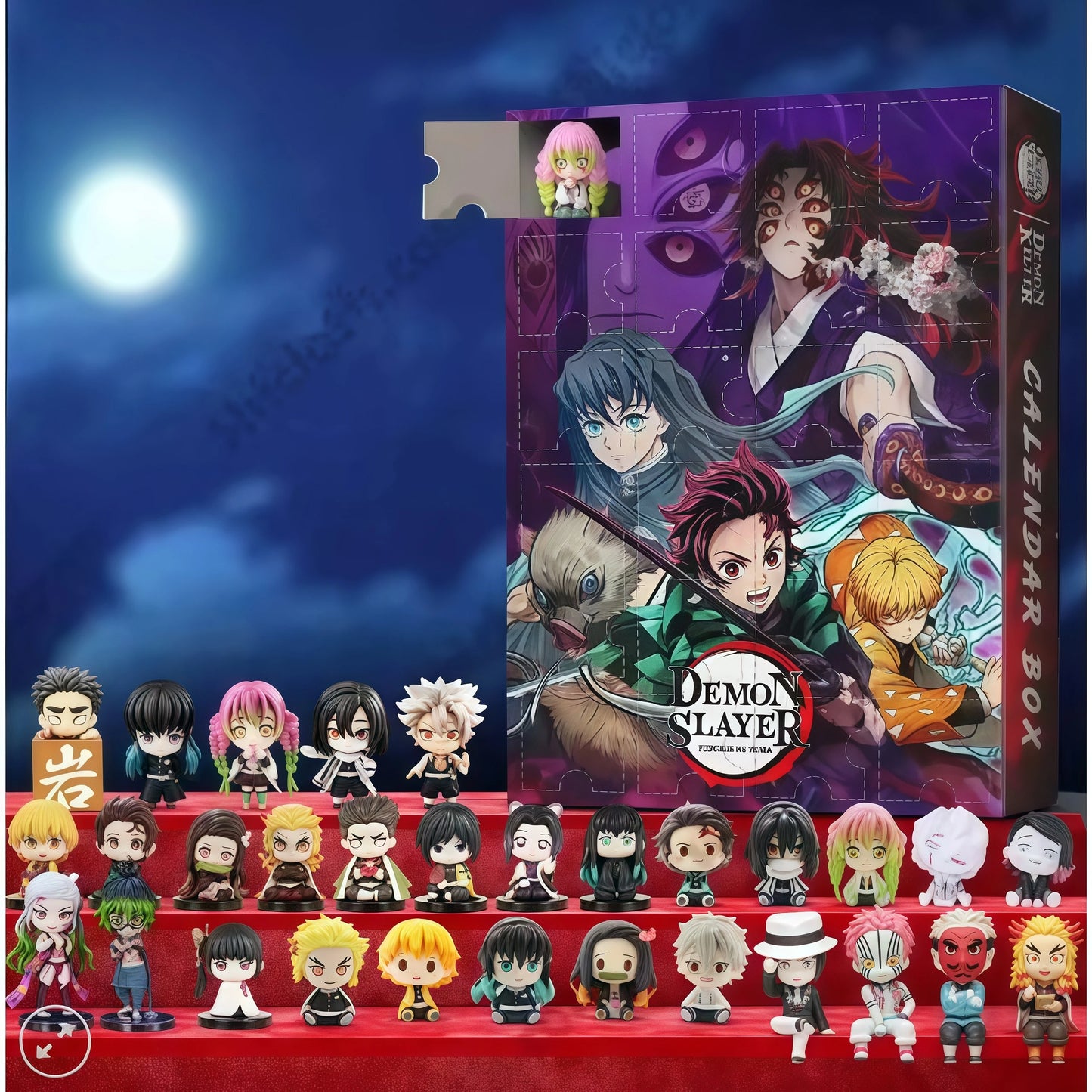 Calendrier de l’Avent Demon Slayer Goodies – 24 Surprises Anime Kawaii