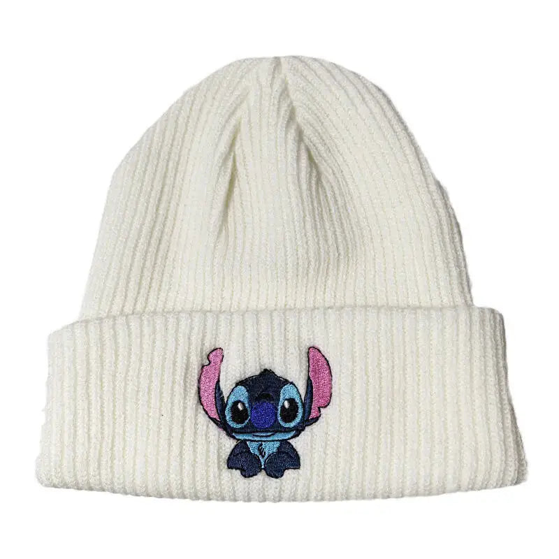 🧢 Bonnet brodé Stitch – Ultra Doux & Kawaii