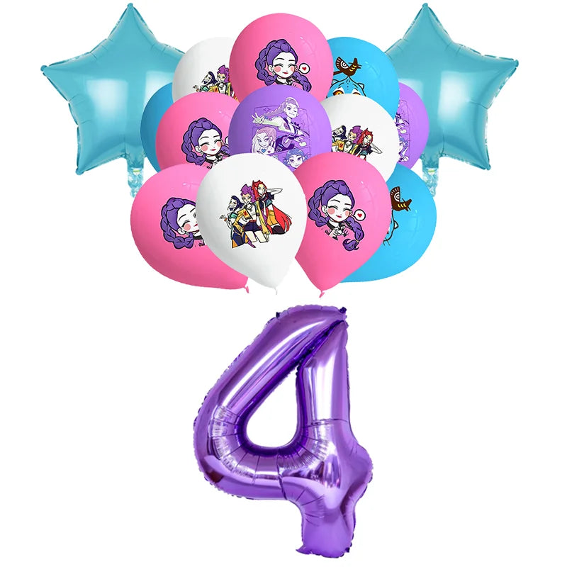 Kit Anniversaire Demon Slayer – Décorations Kawaii Demon Hunter