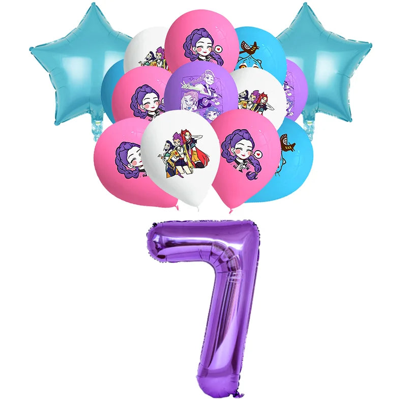 Kit Anniversaire Demon Slayer – Décorations Kawaii Demon Hunter