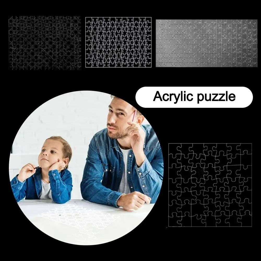 🧩 Puzzle Transparent Impossible – Défi Amusant & Unique en Acrylique