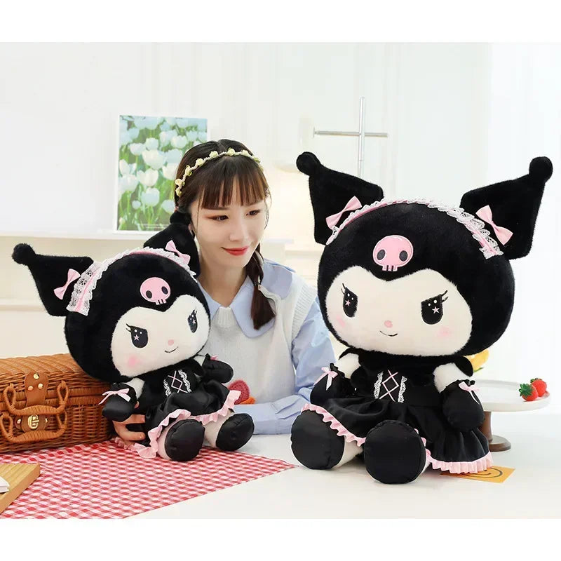 Peluche Kuromi Géante – Doudou Sanrio tout doux et rebelle 🖤