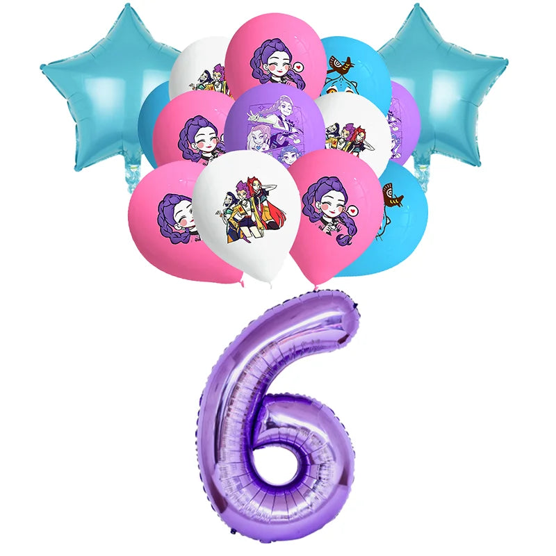 Kit Anniversaire Demon Slayer – Décorations Kawaii Demon Hunter