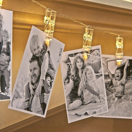 ✨ Guirlande Lumineuse à Clips Photo – Déco Mariage, Anniversaire & Chambre Kawaii