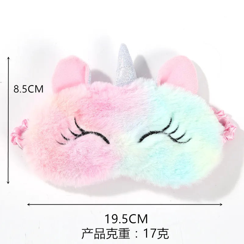 Masque de Sommeil Licorne Kawaii – Tout Doux pour Rêves Magiques 🦄💤