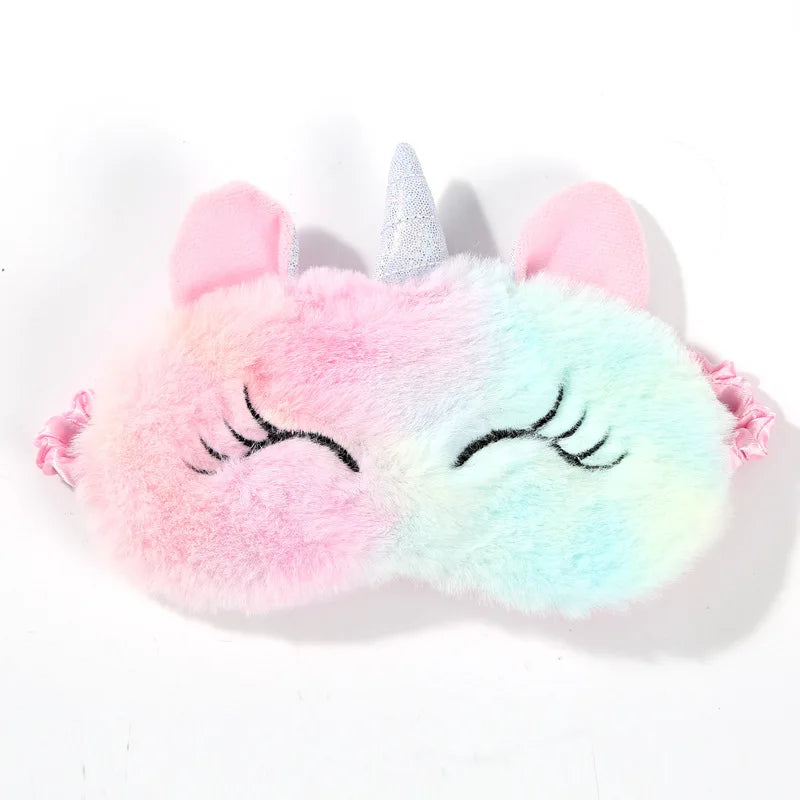 Masque de Sommeil Licorne Kawaii – Tout Doux pour Rêves Magiques 🦄💤