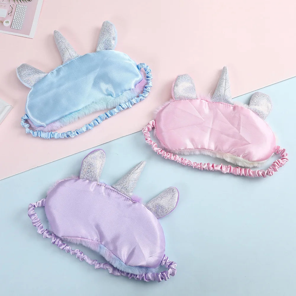 Masque de Sommeil Licorne Kawaii – Tout Doux pour Rêves Magiques 🦄💤