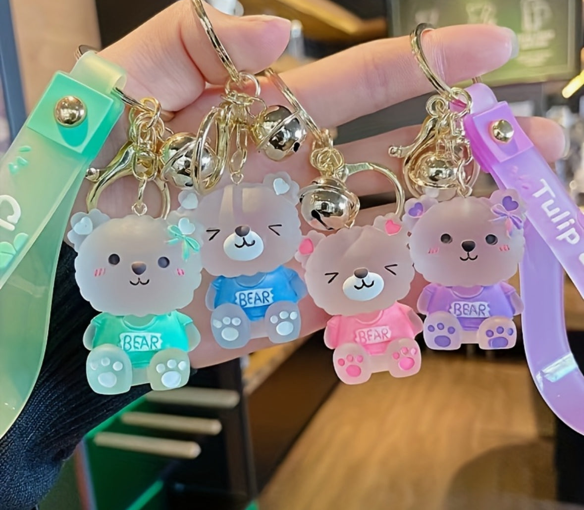 Porte-Clé Ourson Kawaii – Compagnon Trop Mignon à Emporter Partout !