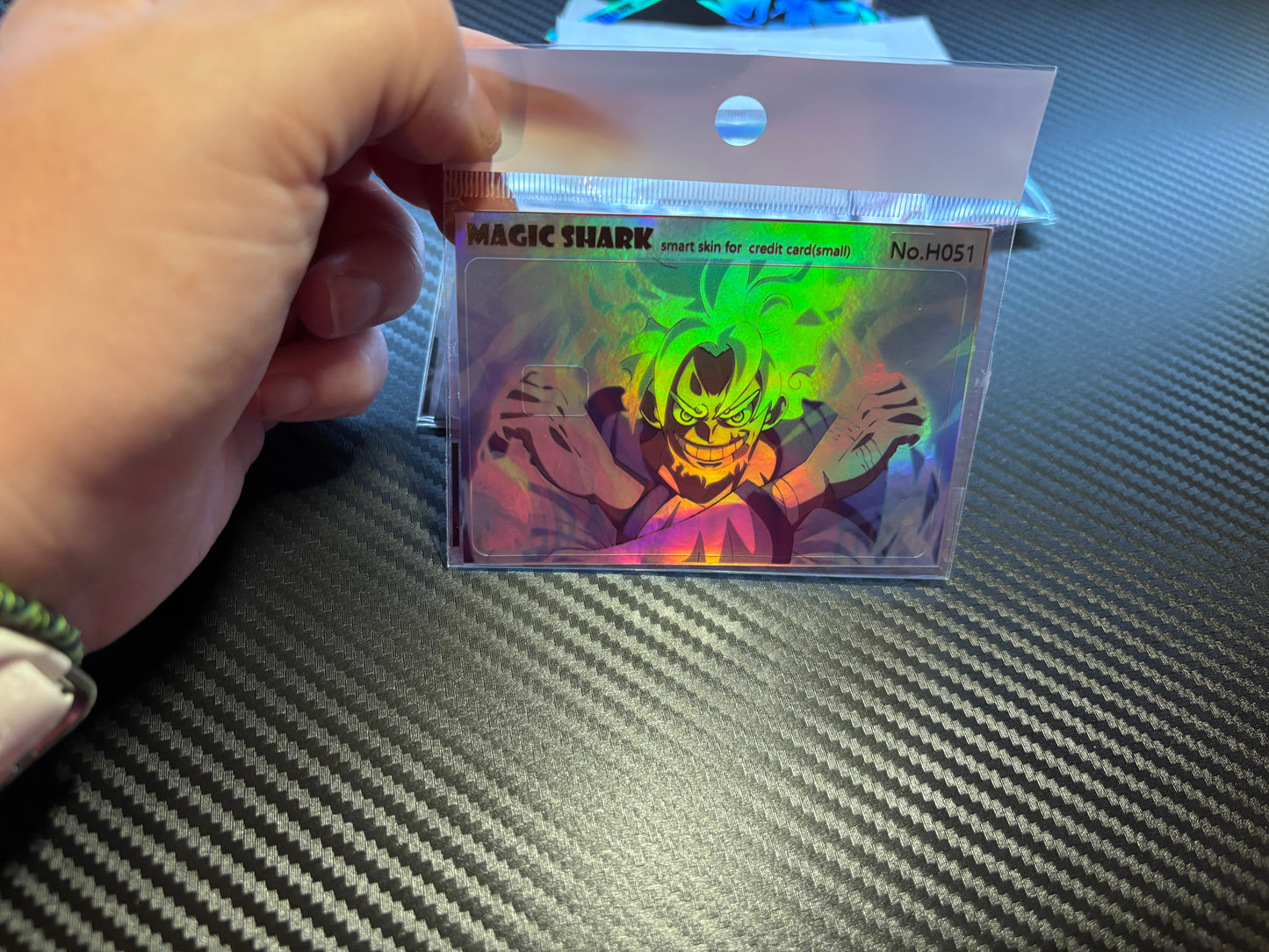 Stickers Holographiques Magic Shark pour Carte Bancaire
