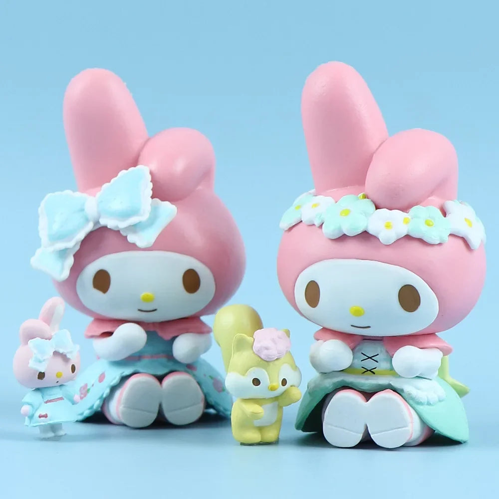 Figurines My Melody – Tea Party Édition ✨ MINISO Sanrio à collectionner !