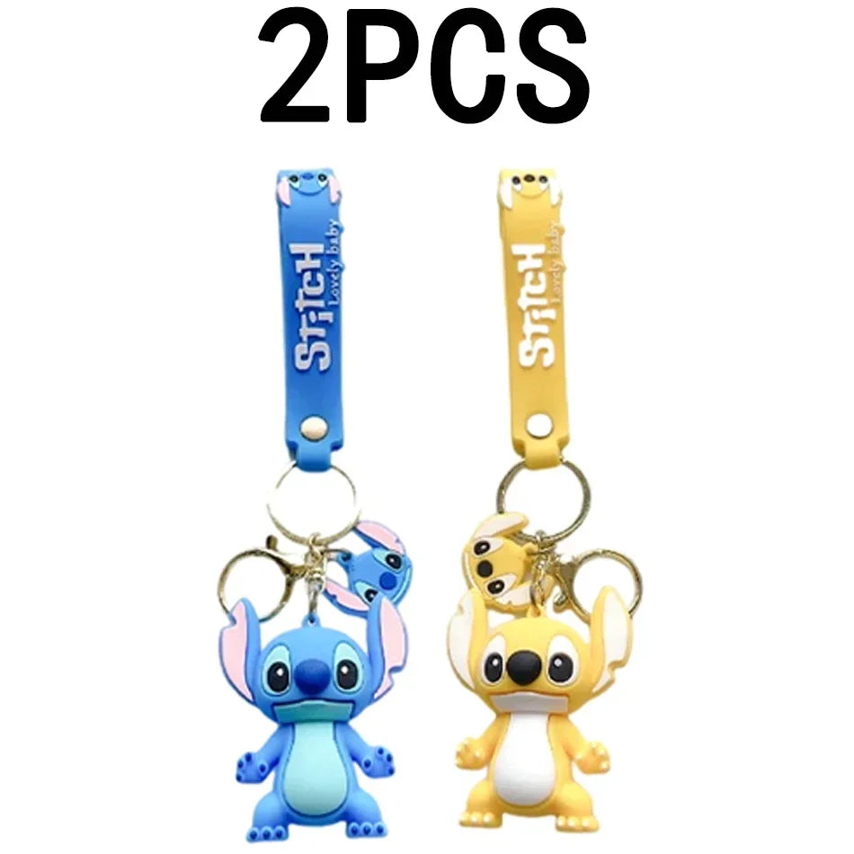 🧸 Stitch & Angel – Porte-clés Figurines Kawaii (x2 à x20 pièces)