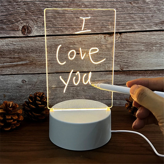 Veilleuse Message Magique – Écriture Lumineuse Personnalisable en LED USB