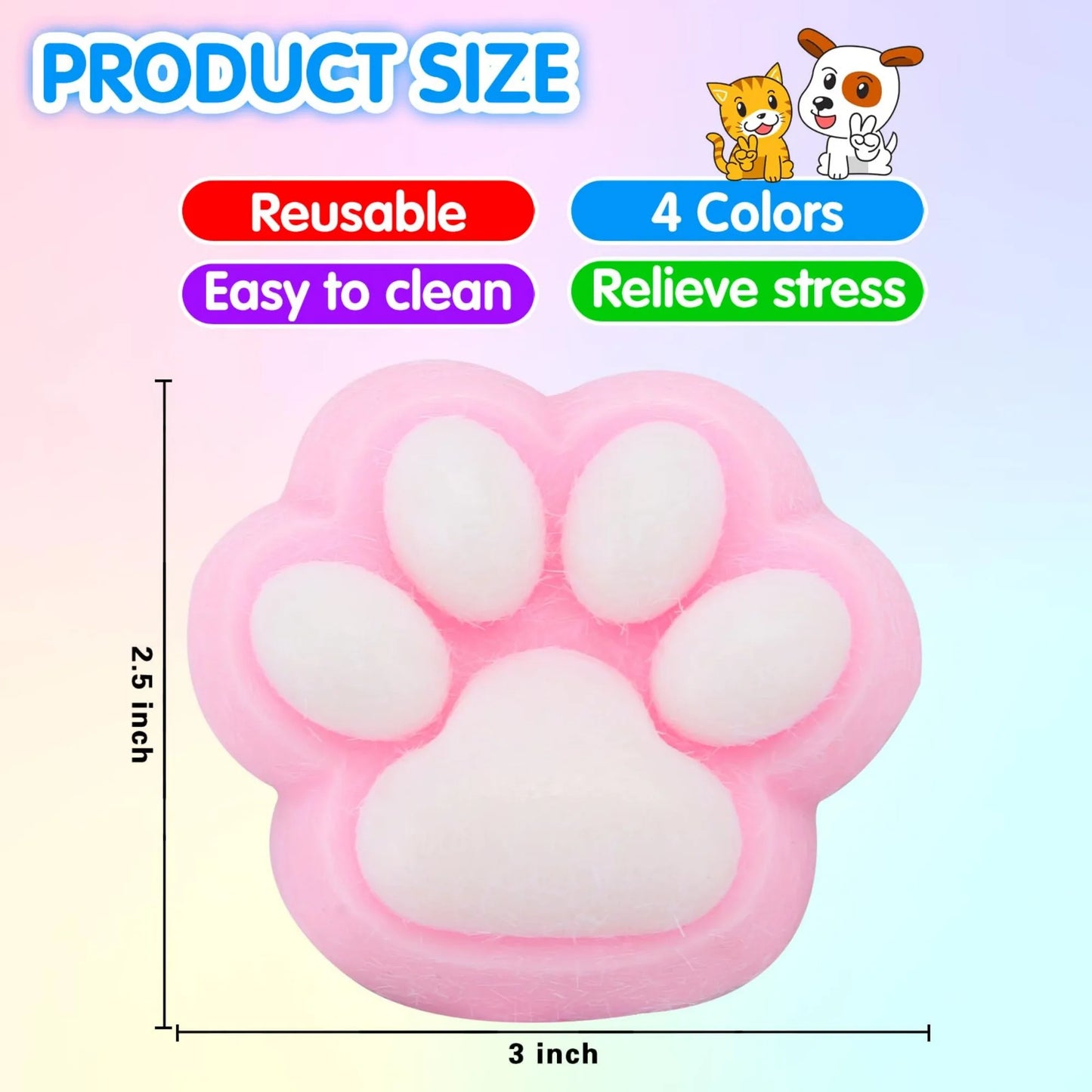 Squishy Patte de Chat Kawaii 🐾 – Anti-stress moelleux pour petits et grands