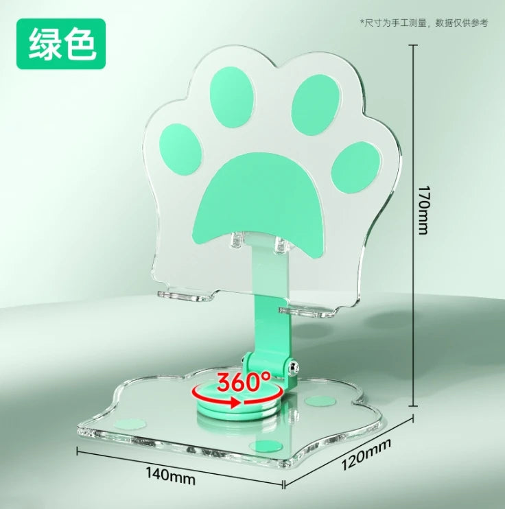 🐾 Support de Téléphone Patte de Chat – Réglable & Kawaii