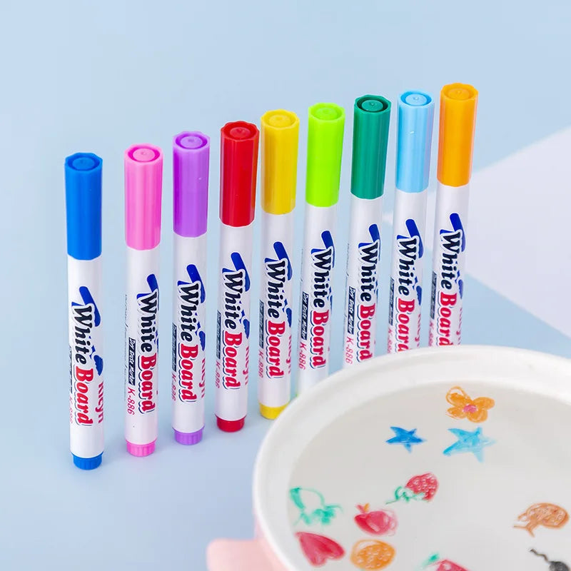 Stylo Magique Flottant Kawaii ✨ Avec Cuillère – Dessin sur l’eau
