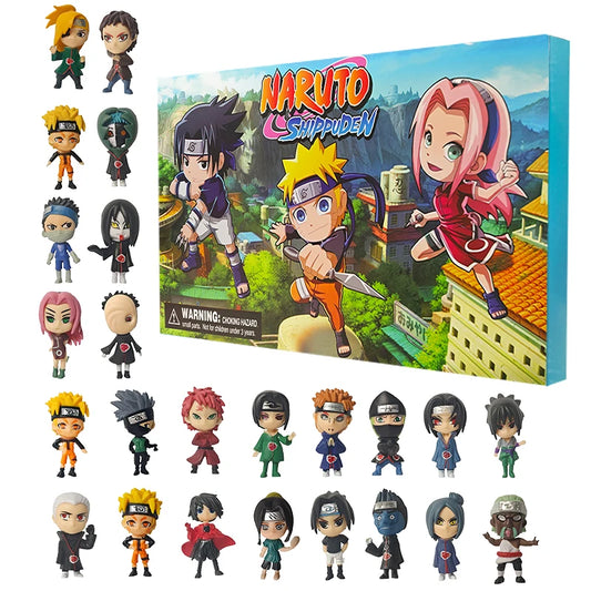 Calendrier de l’Avent Naruto – 24 Figurines Mini Anime Ninja (Edition Collector)