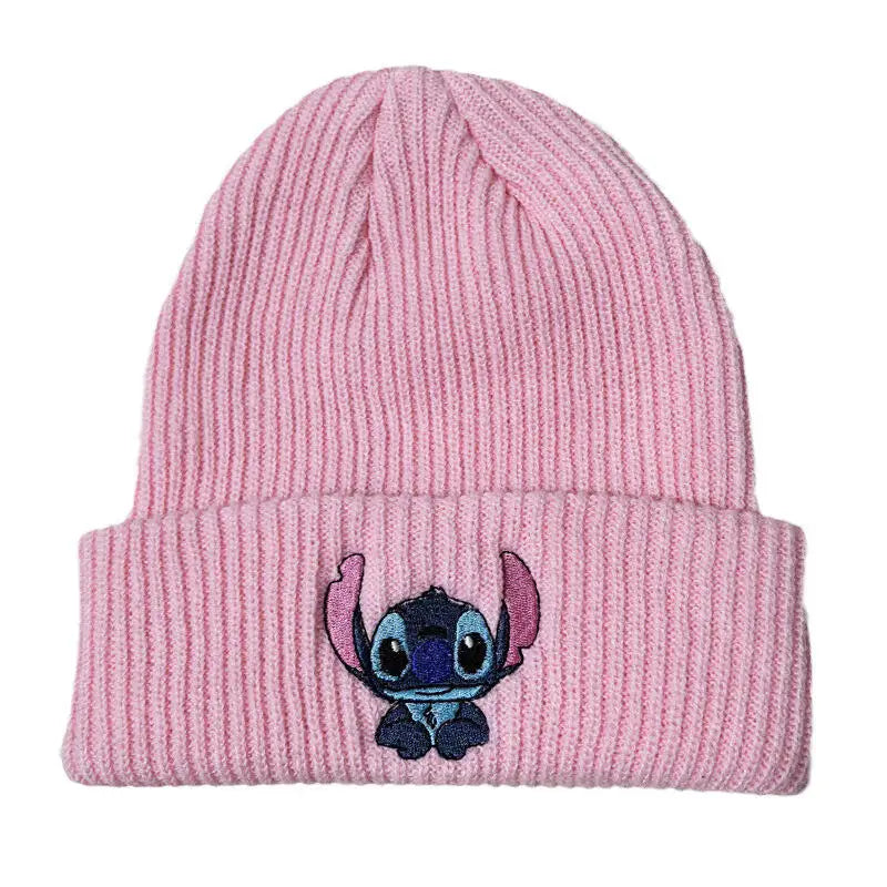 🧢 Bonnet brodé Stitch – Ultra Doux & Kawaii