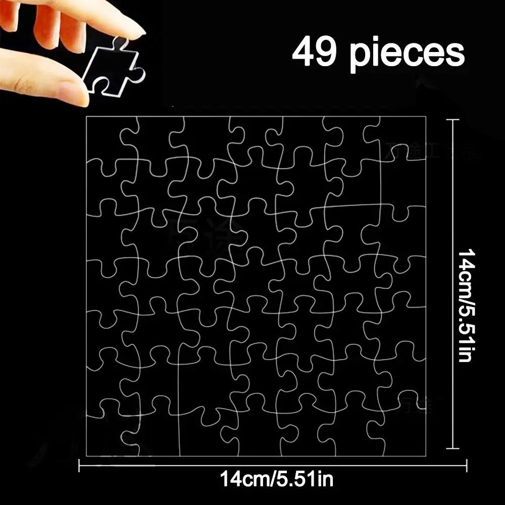 🧩 Puzzle Transparent Impossible – Défi Amusant & Unique en Acrylique