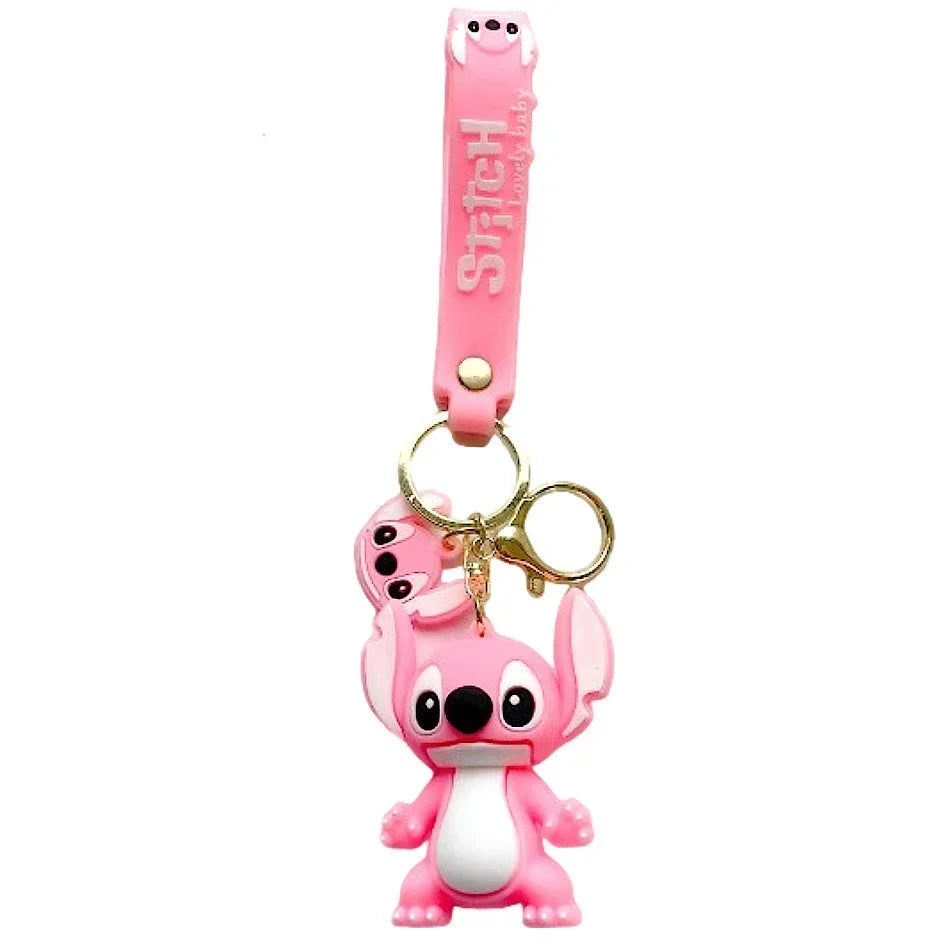 🧸 Stitch & Angel – Porte-clés Figurines Kawaii (x2 à x20 pièces)