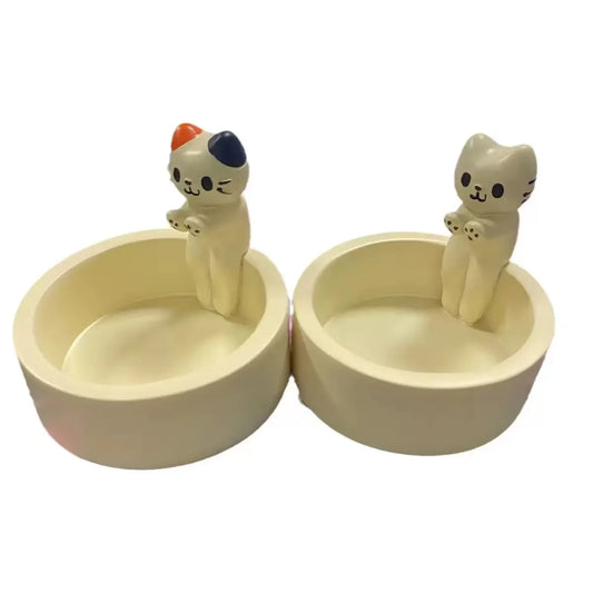 🐾 Bougeoir Chat Mignon – Porte-Bougie en Résine