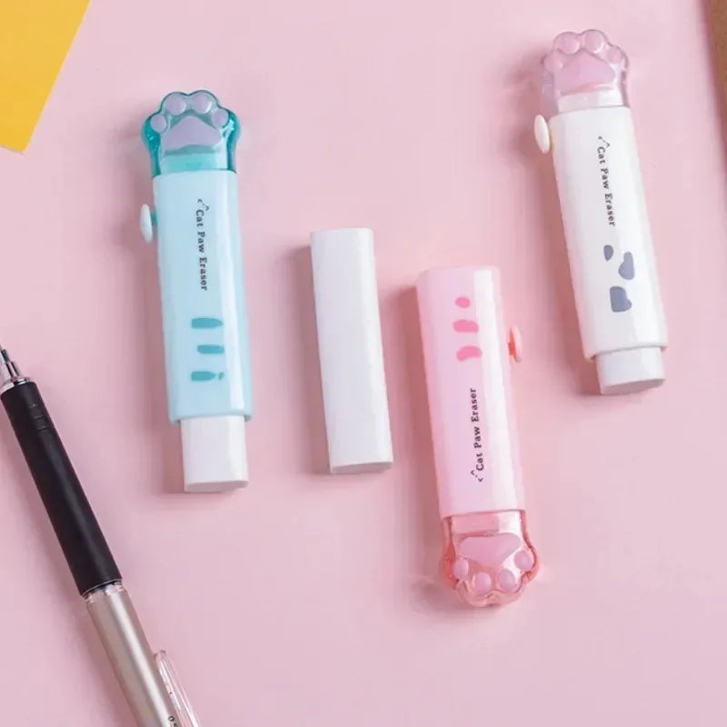 Gomme Patte de Chat Kawaii – Rétractable & Trop Mignonne !