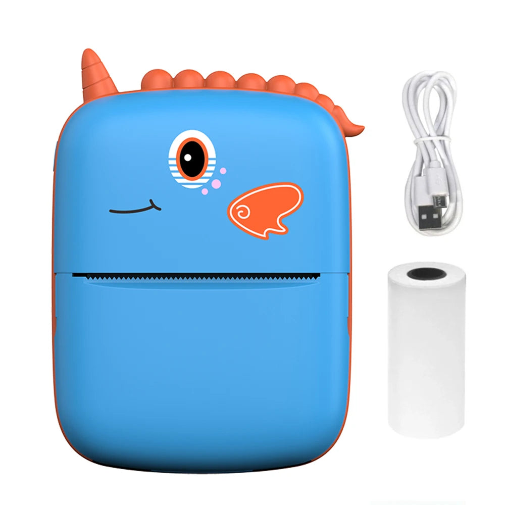 Mini Imprimante Kawaii Bluetooth – Étiquettes, Notes & Stickers sans Encre !