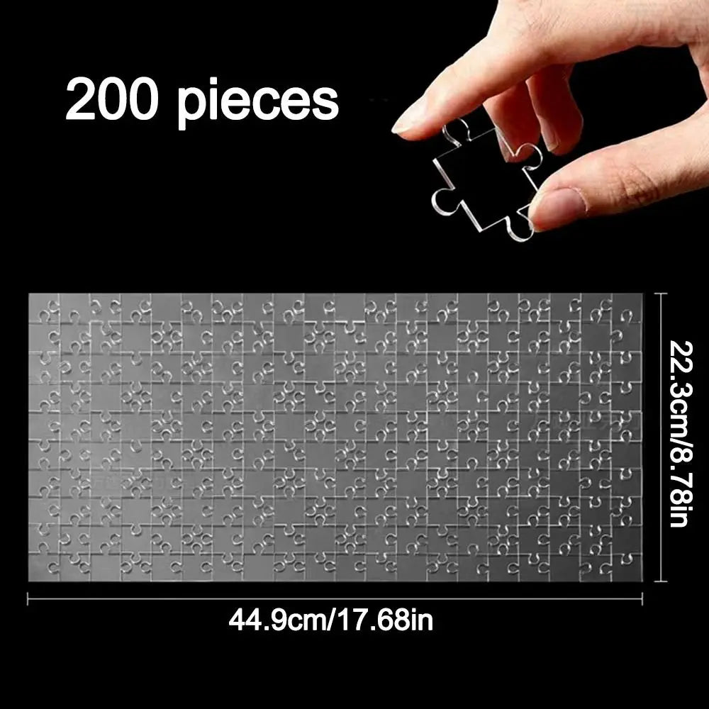 🧩 Puzzle Transparent Impossible – Défi Amusant & Unique en Acrylique