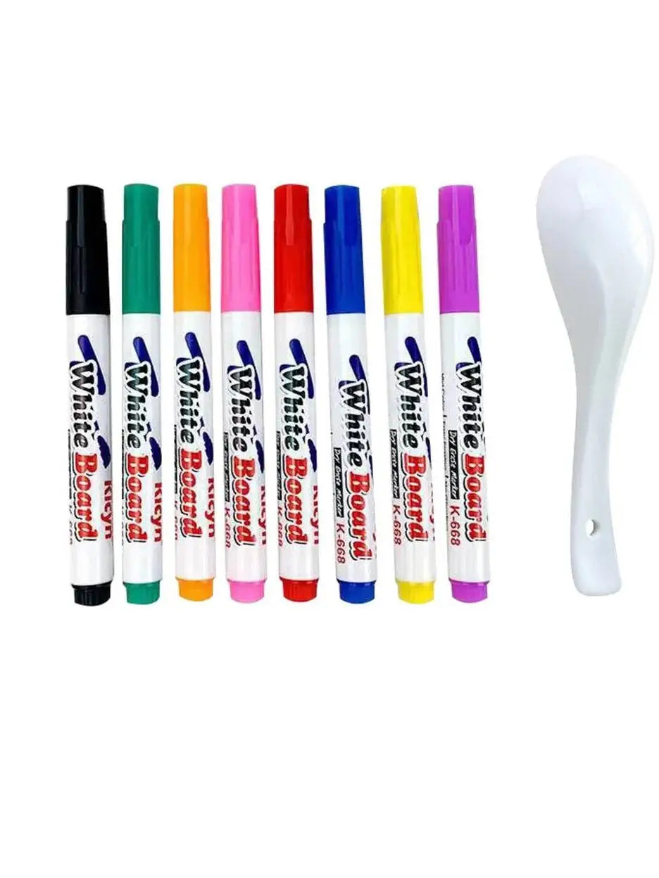 Stylo Magique Flottant Kawaii ✨ Avec Cuillère – Dessin sur l’eau