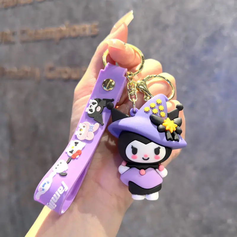 Porte-clés Kuromi Gothic Kawaii – Accessoire Sanrio trop stylé !