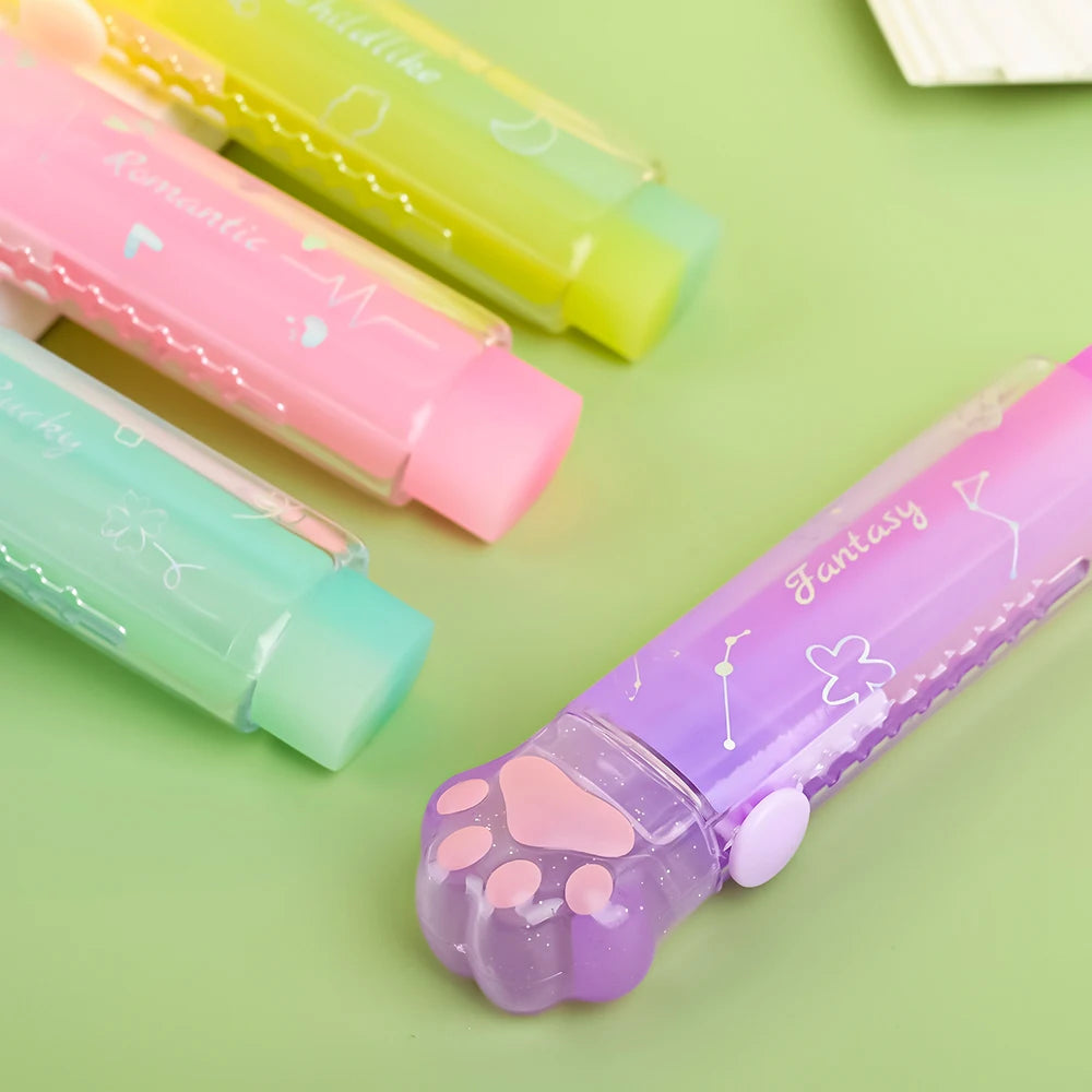 Gomme Pattes de Chat Gelées – Kawaii & Mignonne à Pousser (4 Coloris)