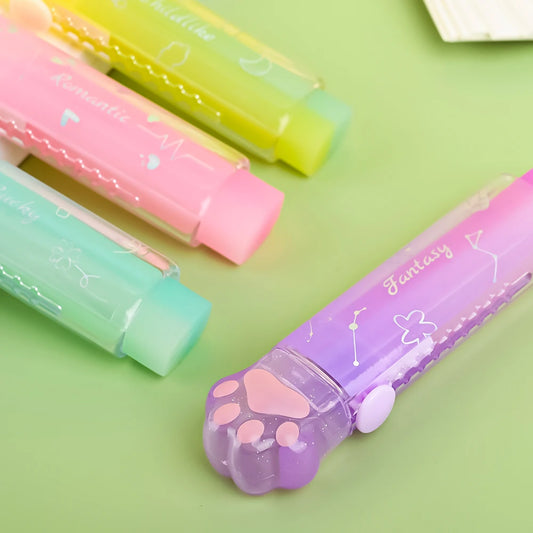 Gomme Pattes de Chat Gelées – Kawaii & Mignonne à Pousser (4 Coloris)