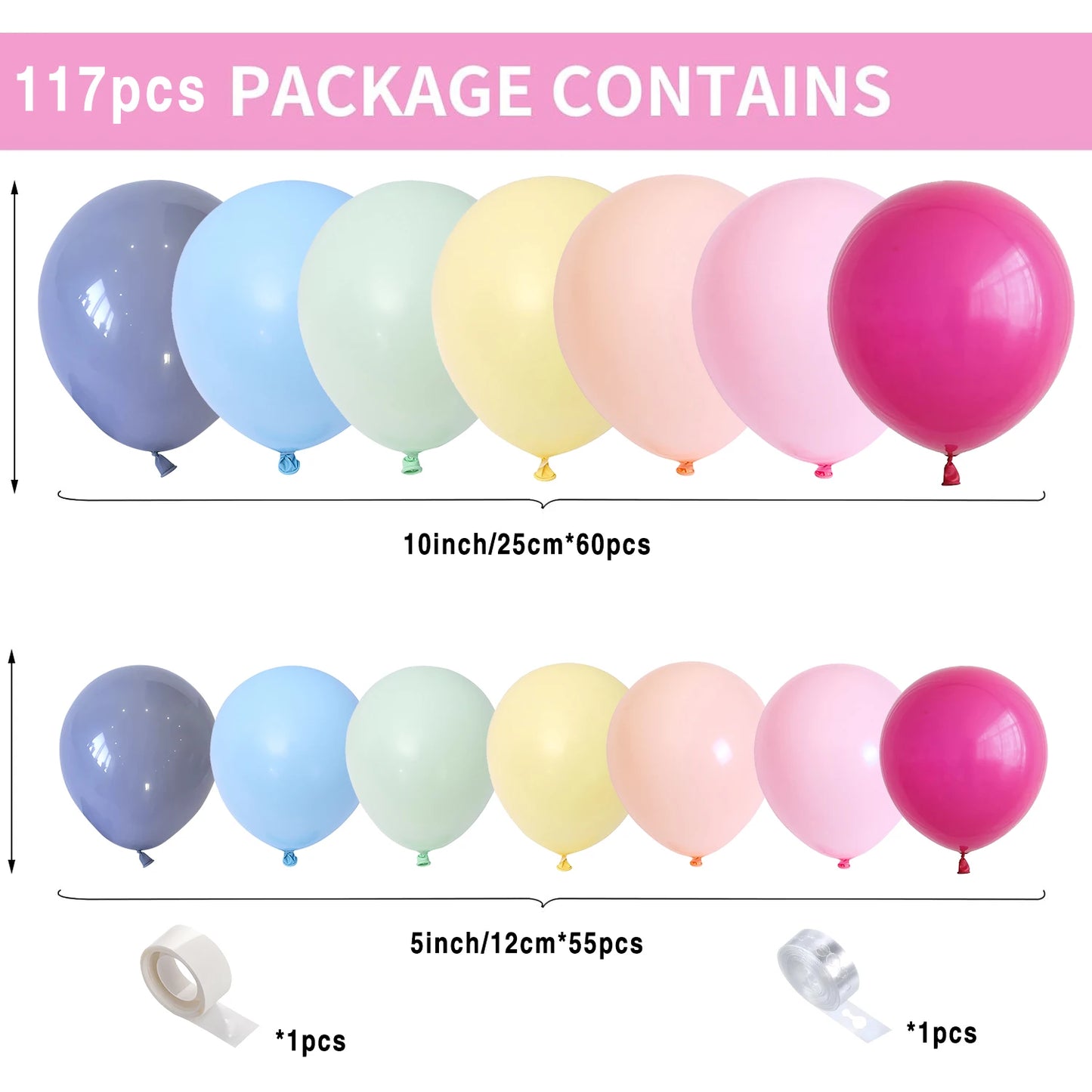 Kit Arche de Ballons Pastel