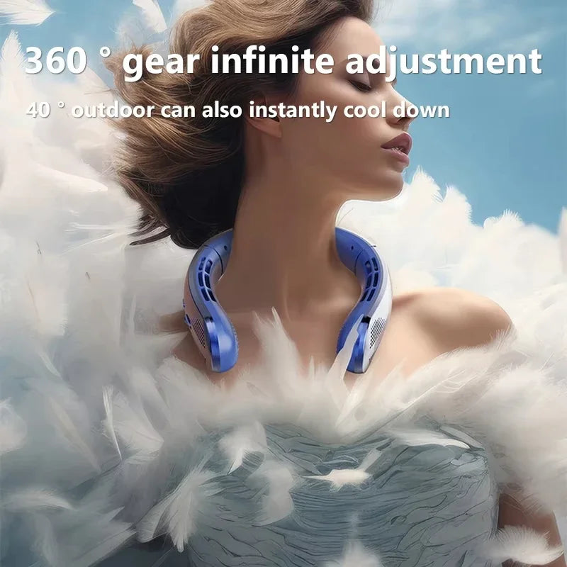 🌬️ Ventilateur de Cou Xiaomi – USB Rechargeable & Silencieux – 10000mAh