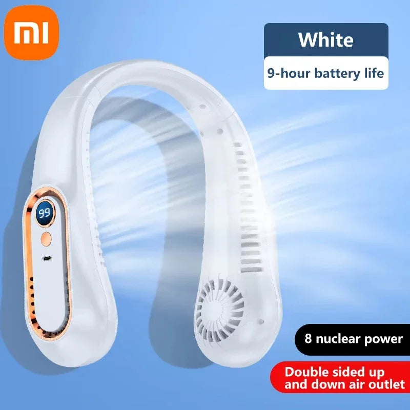 🌬️ Ventilateur de Cou Xiaomi – USB Rechargeable & Silencieux – 10000mAh