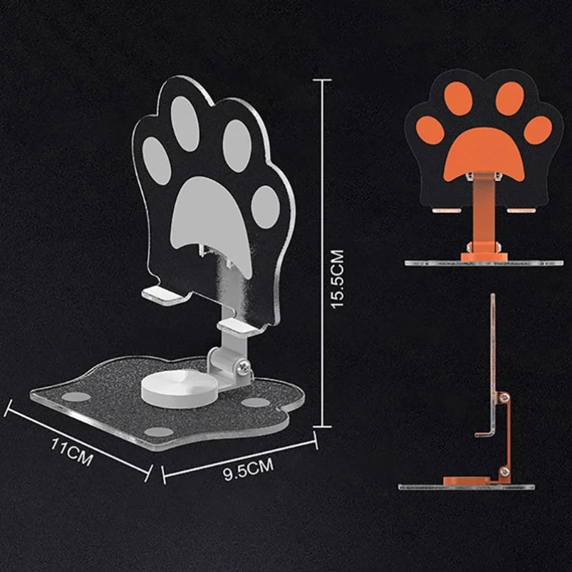 🐾 Support de Téléphone Patte de Chat – Réglable & Kawaii